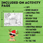 Christmas Activity Page and Coloring Poster | Poster for Kids | Christmas Activity | Christmas Poster | Christmas Printable | Christmas