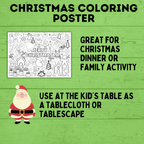 Christmas Coloring Poster for Kids | Coloring Pages for Kids | Kids Poster | Digital download | Christmas Activity | Christmas Printable