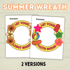 Let Your Light Shine Craft, Summer VBS craft, Faith Craft, Shine Your Light, Sunday School Bible Craft, DIY Paper Wreath, Cut and Paste