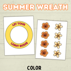 Let Your Light Shine Craft, Summer VBS craft, Faith Craft, Shine Your Light, Sunday School Bible Craft, DIY Paper Wreath, Cut and Paste