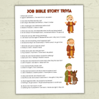 Job Bible Lesson Story Bundle, Job Bible Craft, Sunday School Crafts, Homeschool, Old Testament, Job Activity, Job Craft, Job Cube Story