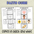Faith Cube Craft, Bible Lesson Craft, Sunday School Craft, Christian Activity, Homeschool, Bible Heroes