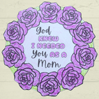 Mother's Day Wreath Craft, Paper Wreath, DIY Cut and Paste Wreath, Mother's Day Card, Sunday School Craft, Christian Activity, Homeschool