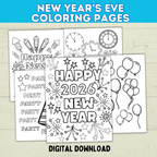 New Year's Eve 12-Hour Countdown Activity for Kids | NYE Games | Kids Games | NYE Printables