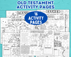 Old Testament Activity Pages, Bible Characters Pages, Sunday School Activity, Bible Activity, Church Games, Moses, Job, Deborah, Ruth, Noah