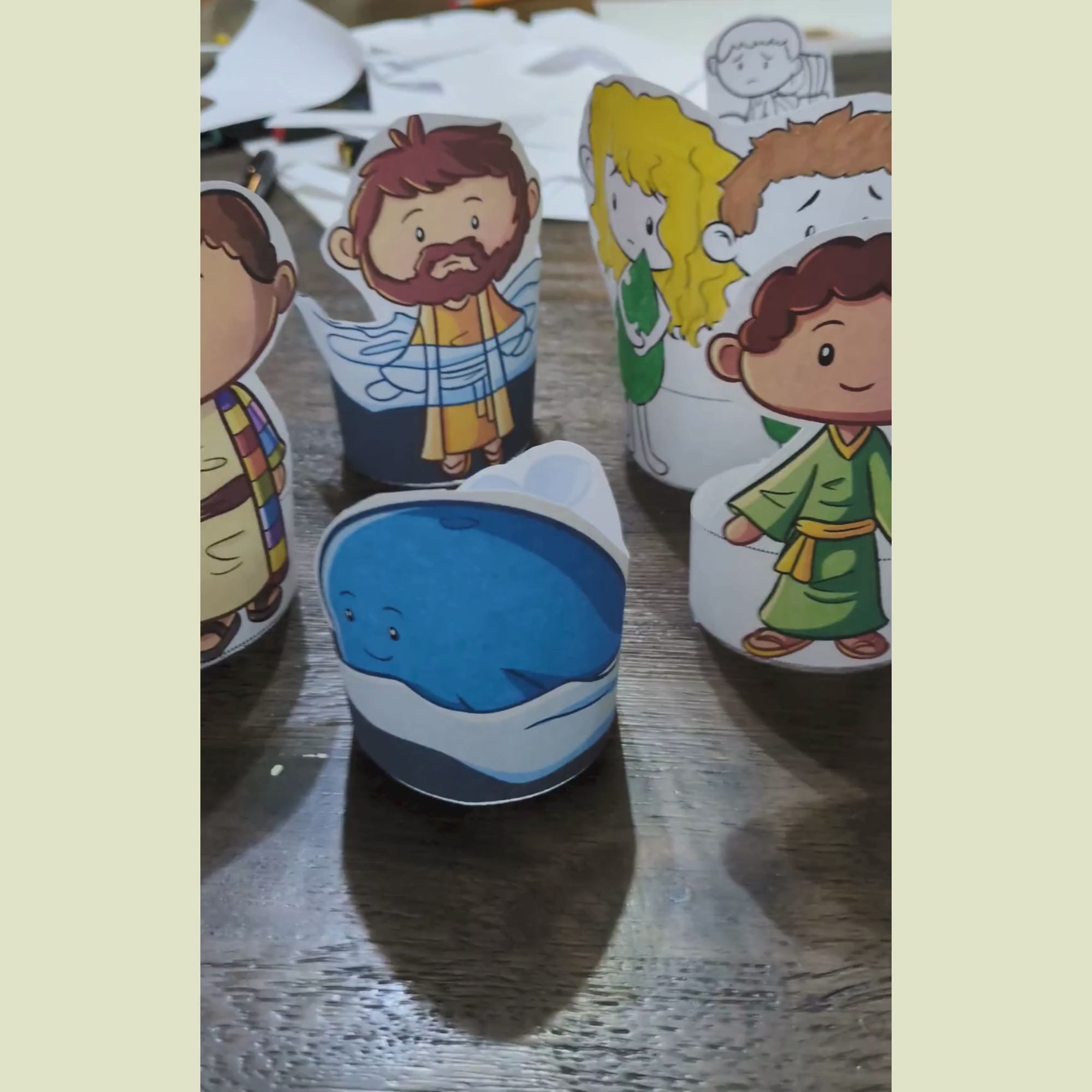 Jonah and the Whale, Biblical Characters Craft, Bible Story Lessons, Kids Ministry, Sunday