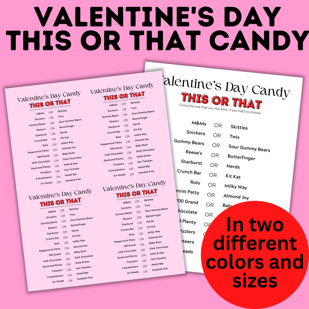 Valentine's Day This or That for Kids | Party Game | Kids Games