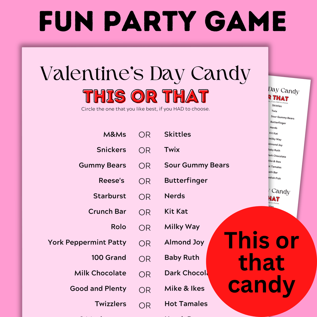 Valentine's Day This or That for Kids | Party Game | Kids Games