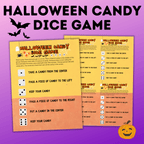 Halloween Candy Dice Game for Kids and Family