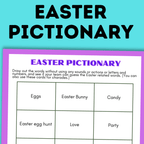Easter Pictionary | Easter Kid Games | Easter Printables