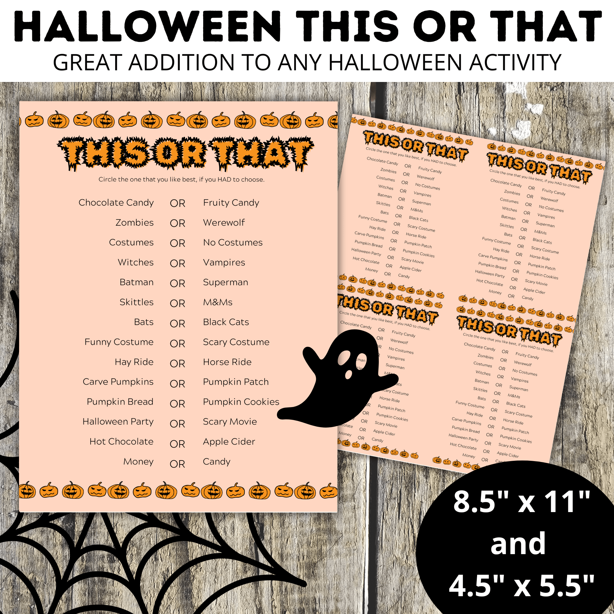 Halloween This or That Game for Kids