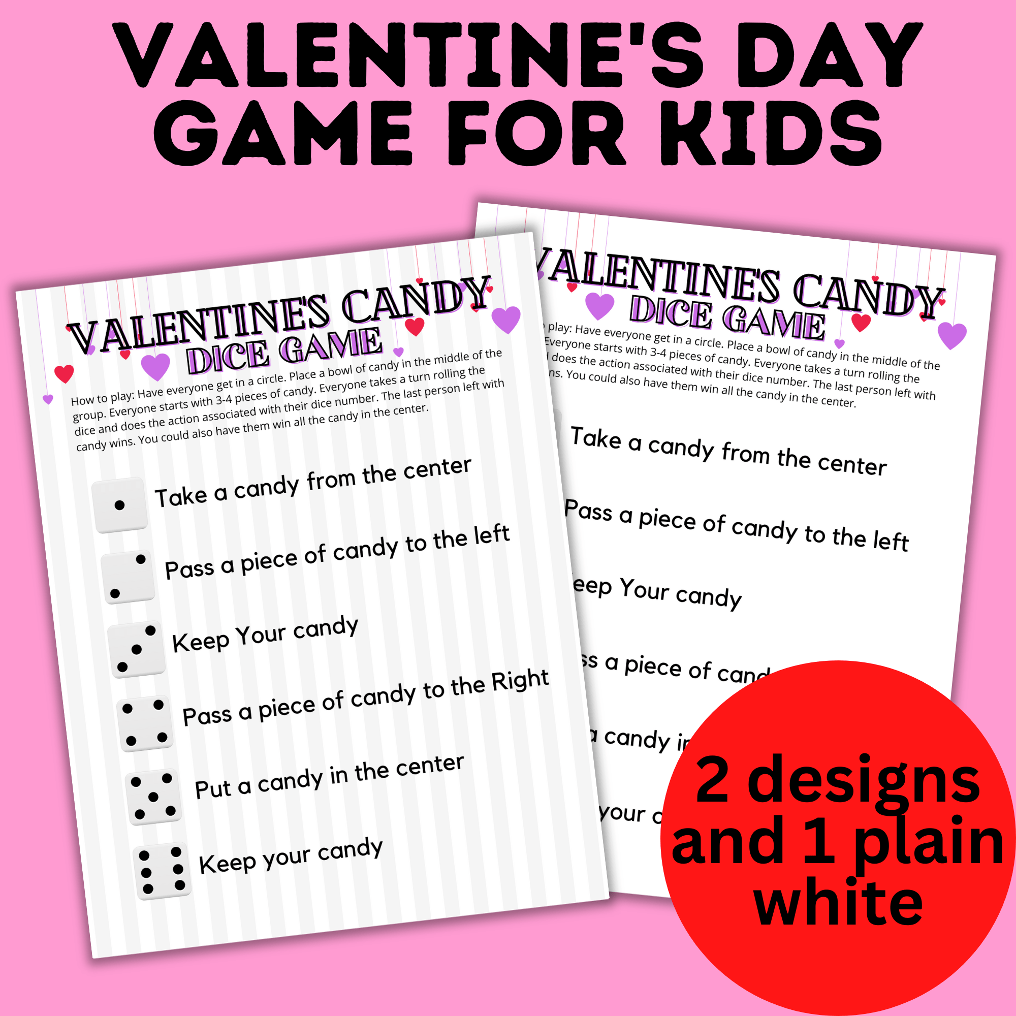 Valentine's Day Candy Dice Game for Kids | Kids Games