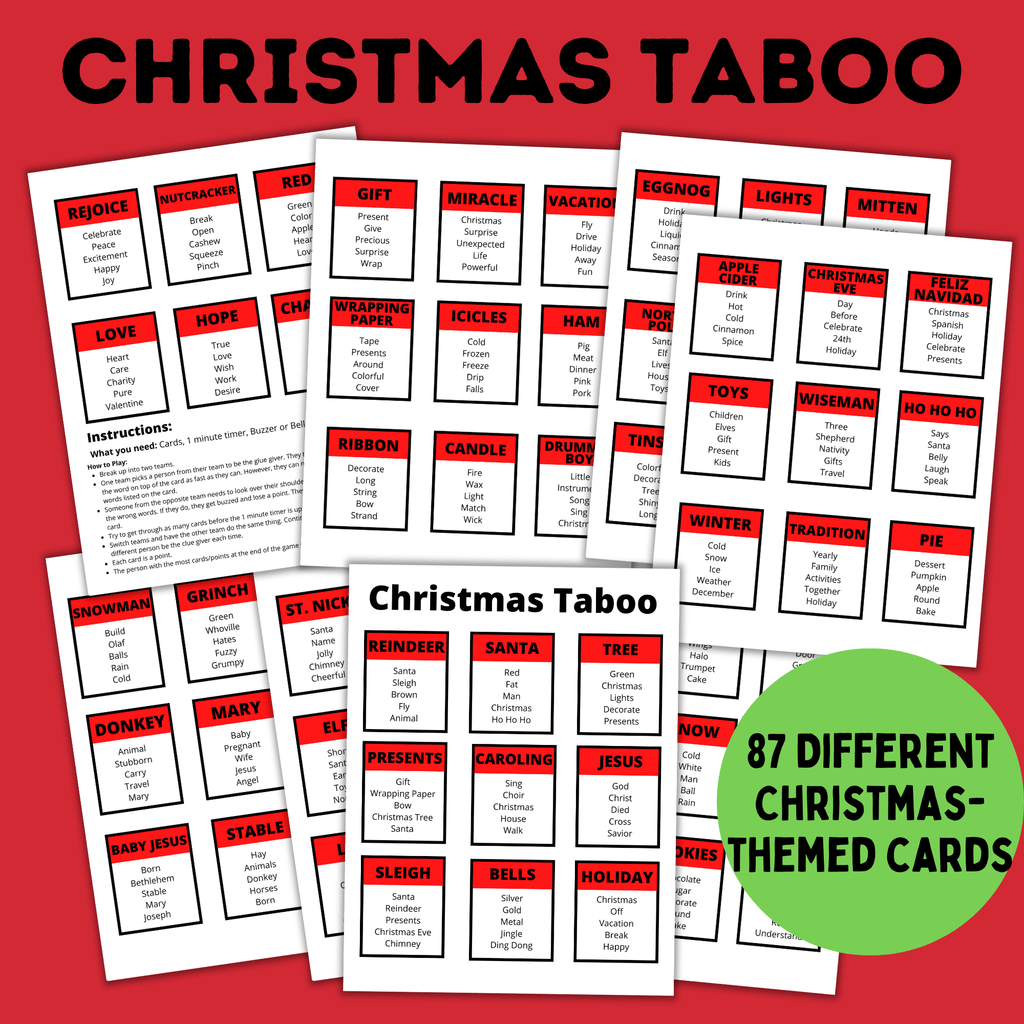 Christmas Taboo | Christmas Games for Kids