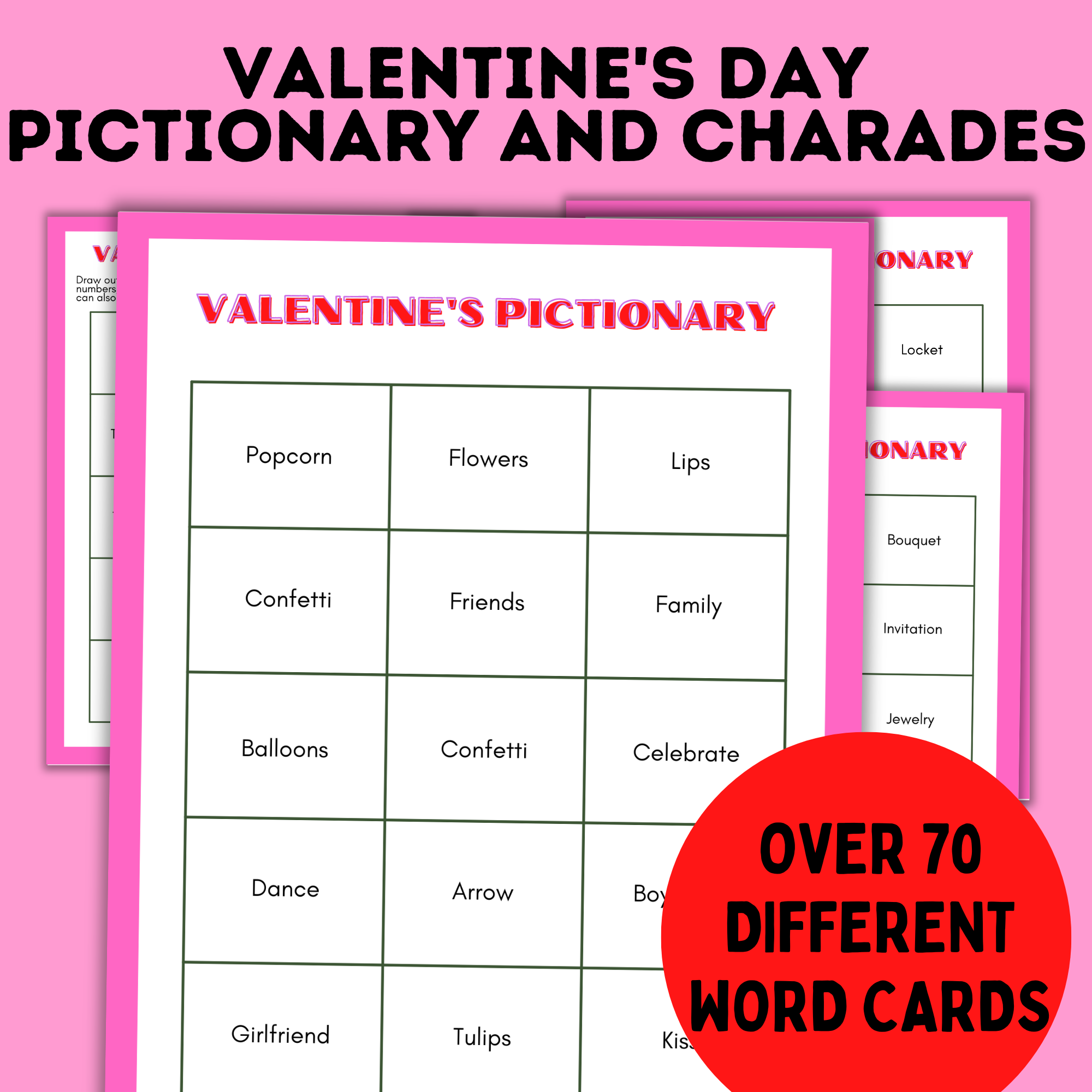 Valentine's Day Game | Valentine's Pictionary and Charades for Kids