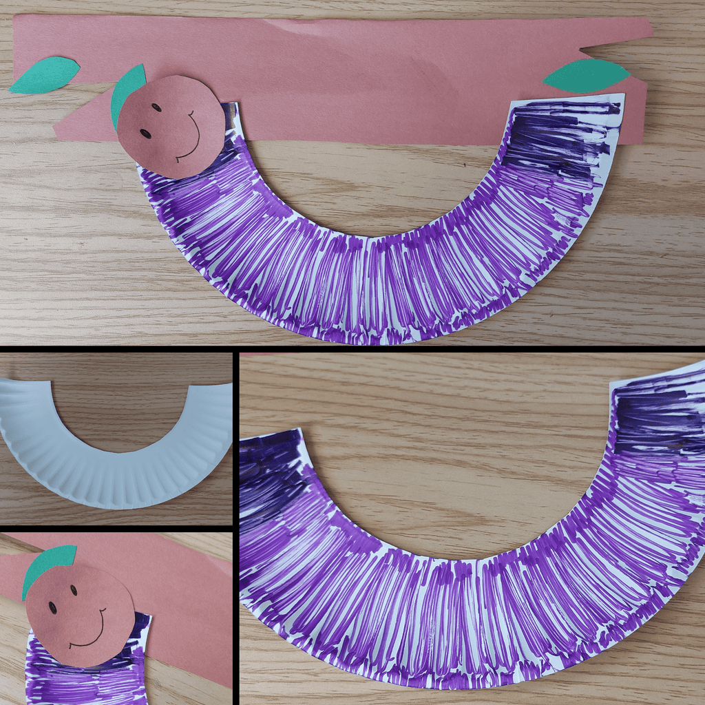 Caterpillar Paper Plate Craft Template