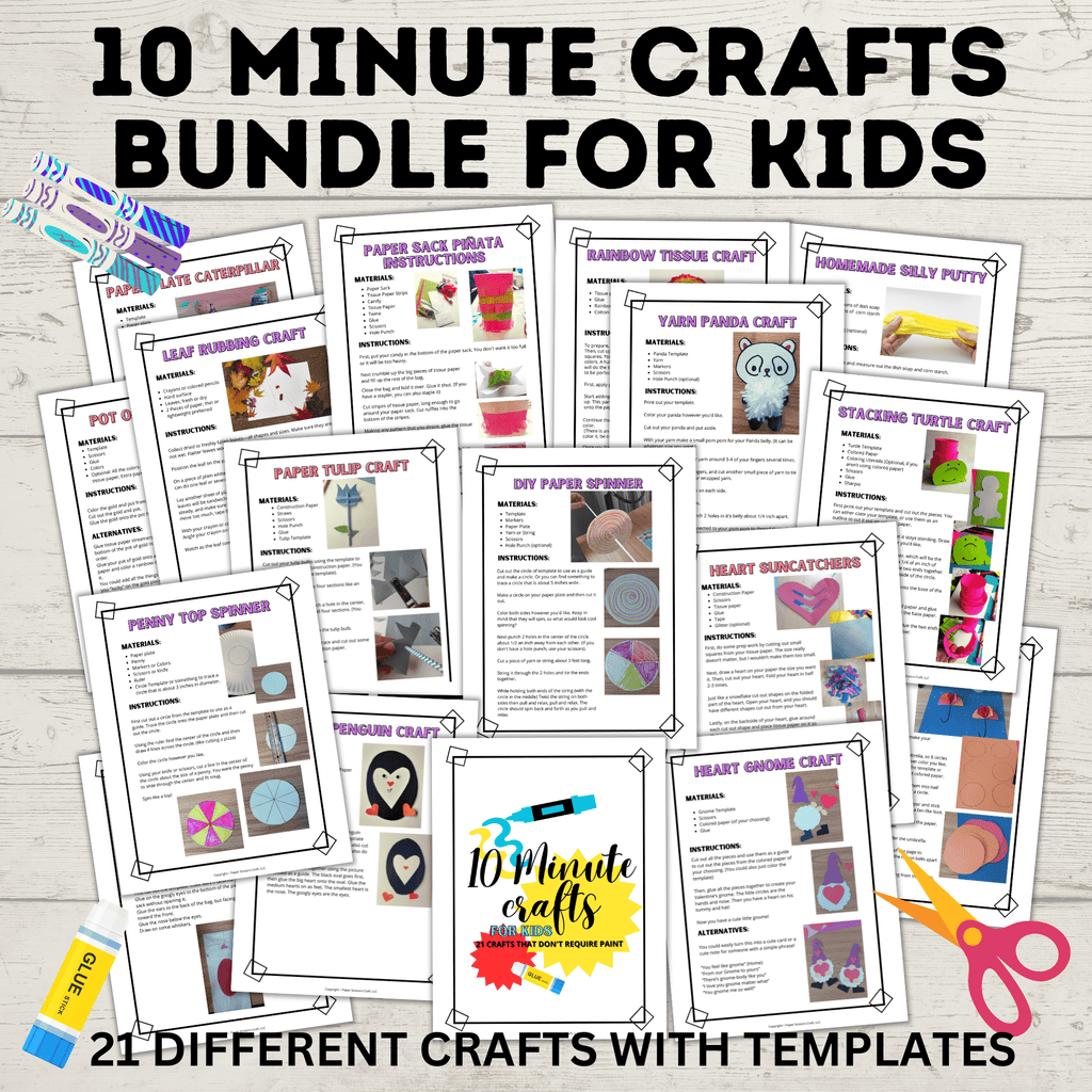 Quick Crafts for Kids | 21 Easy Crafts for Kids with No Mess