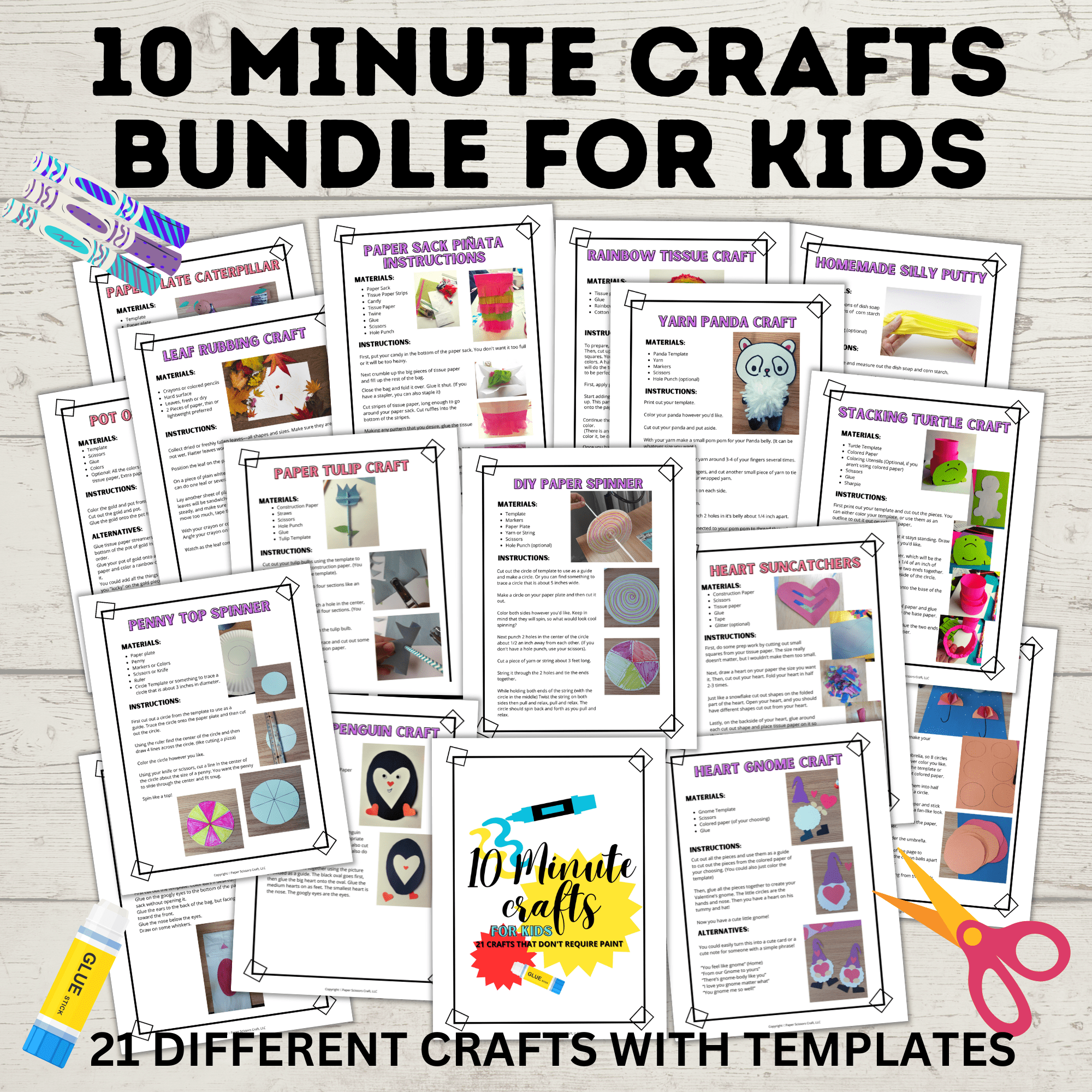 Quick Crafts for Kids | 21 Easy Crafts for Kids with No Mess