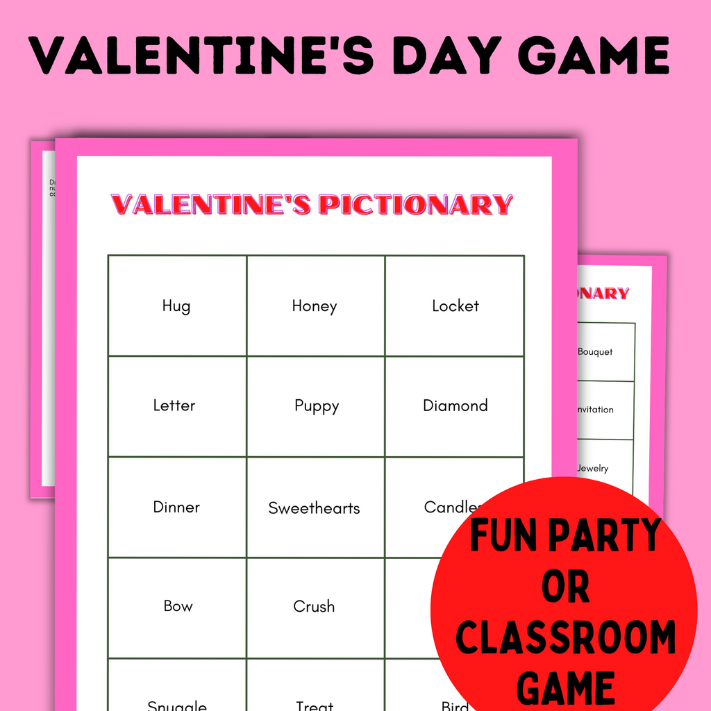Valentine's Day Game | Valentine's Pictionary and Charades for Kids