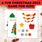 Roll a Christmas Tree Dice Game for Kids | Christmas Game for Kids
