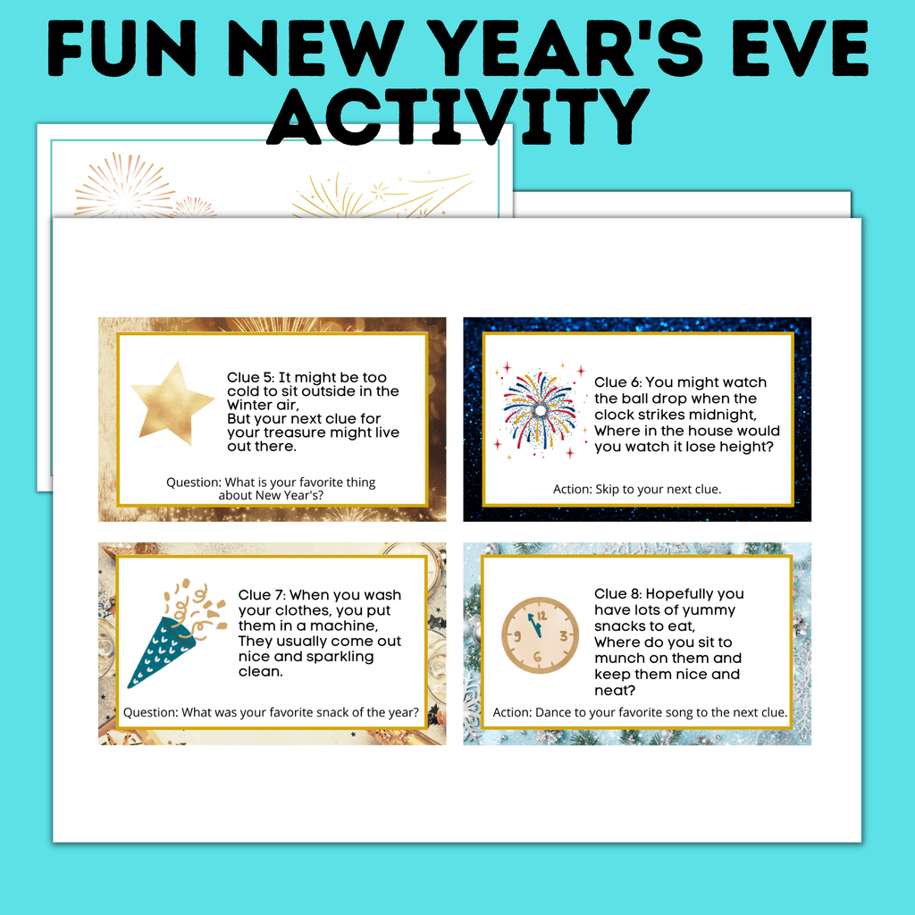 New Year's Eve Scavenger Hunt for Kids and Family