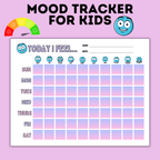Kid's Mood Tracker and Emotion Tracker Chart