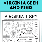 Virginia Seek and Find for Kids | I spy for Kids