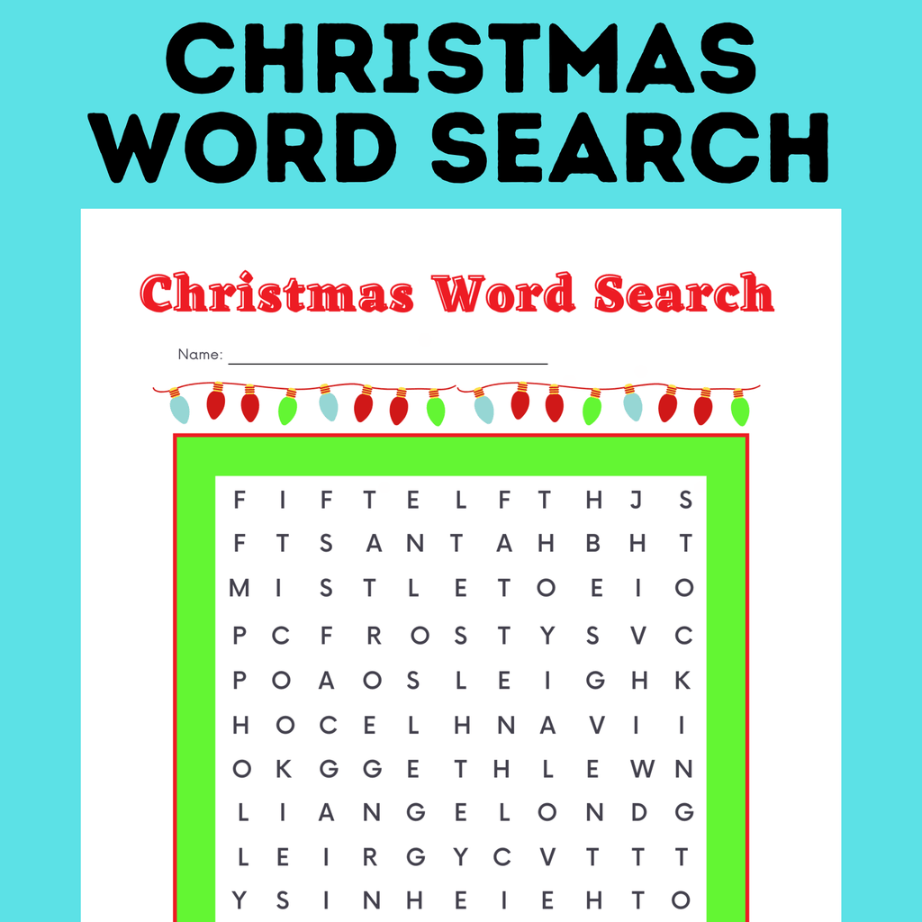 Christmas Word Search | Create Your Own Christmas Word Search