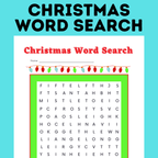 Christmas Word Search | Create Your Own Christmas Word Search