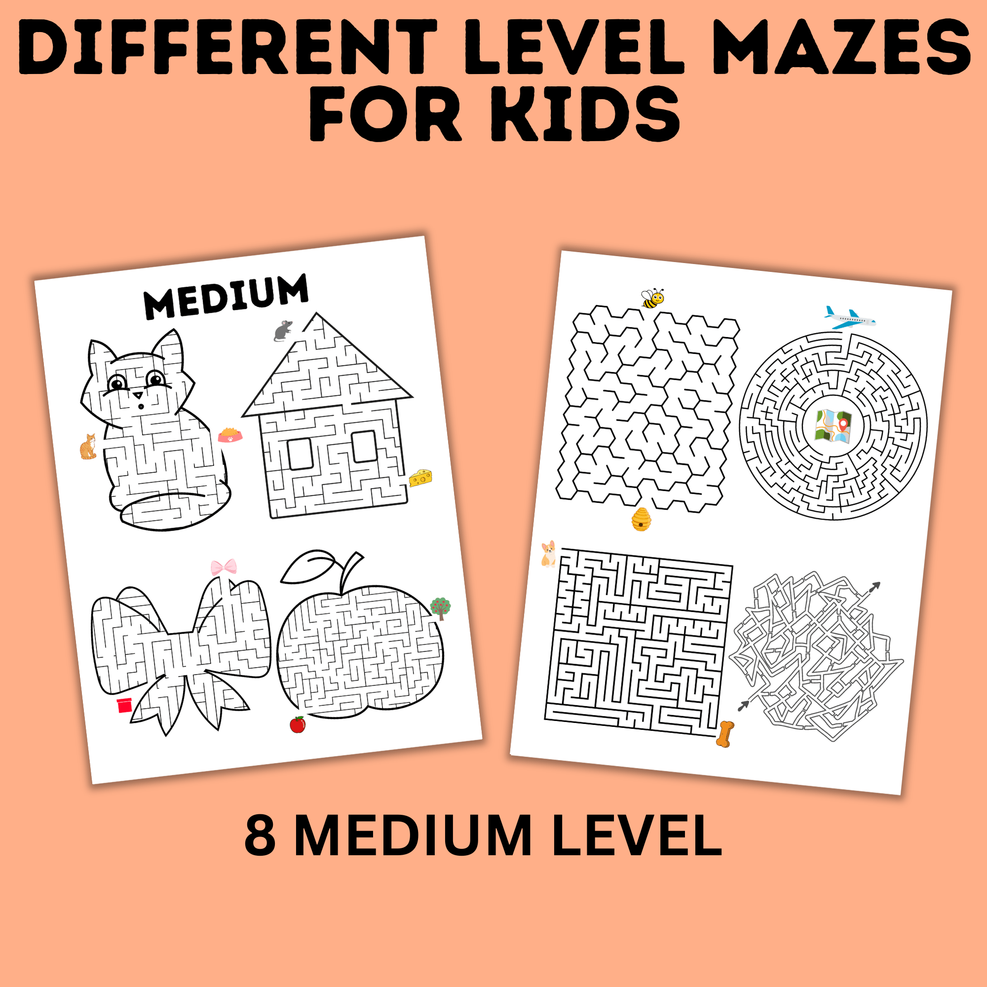 Mazes for Kids for all levels | 23 Mazes