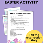 Easter Resurrection Eggs Template and Instructions | Easter Religious Eggs