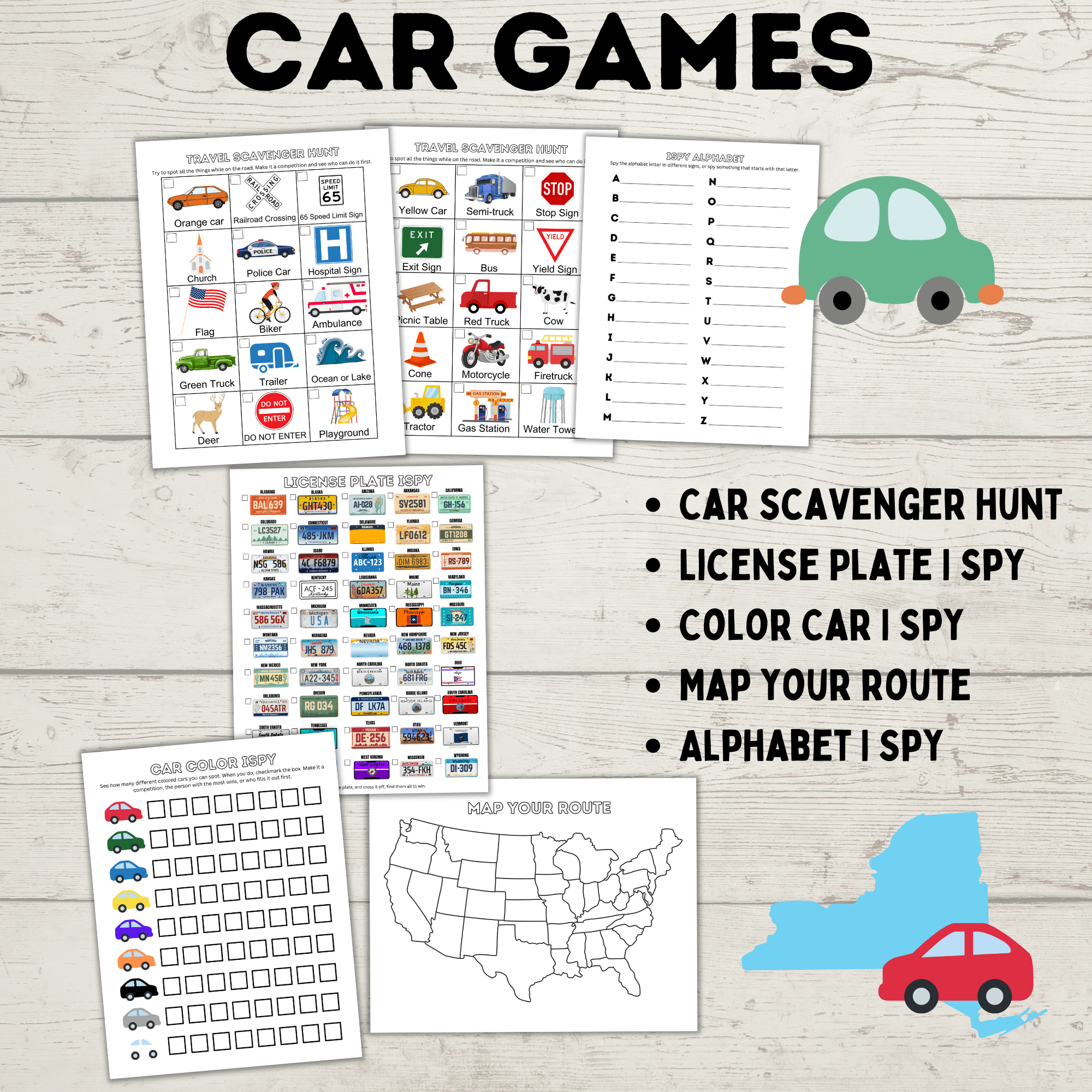 Ultimate Travel Bundle for Kids and Family | Travel Games | Travel Activities | Travel Printables | Family Travel | Kids Games