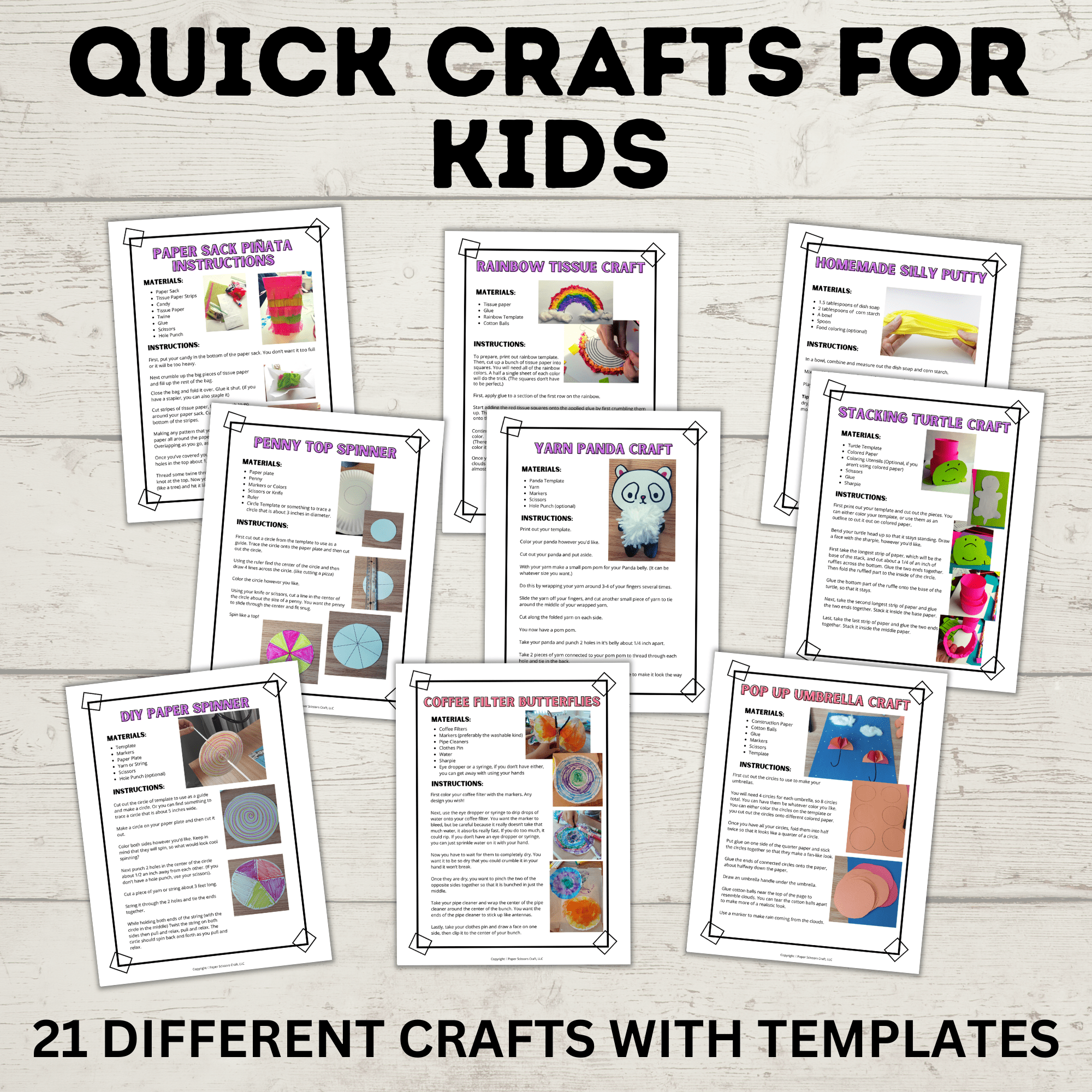 Quick Crafts for Kids | 21 Easy Crafts for Kids with No Mess