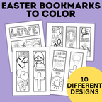 Easter Bookmarks | Kids Bookmarks | Christ Bookmarks | Coloring Pages