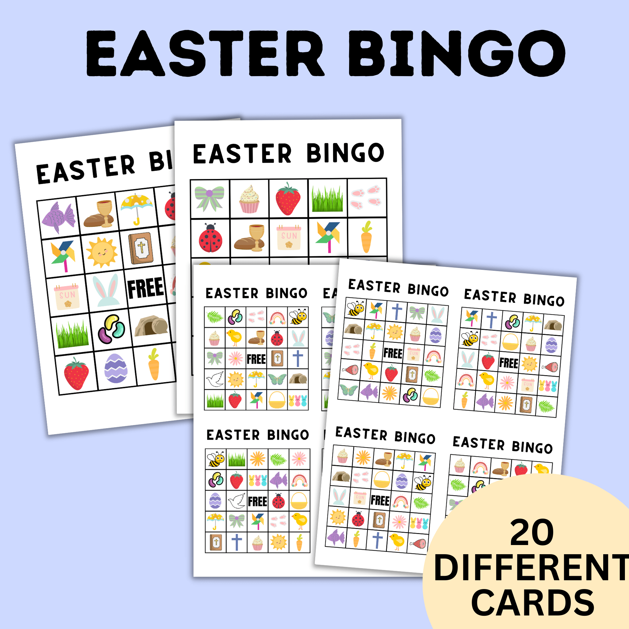 Easter Bingo | Easter Games | Easter Activity for Kids | Kids Bingo | Classroom Game | Kids Games