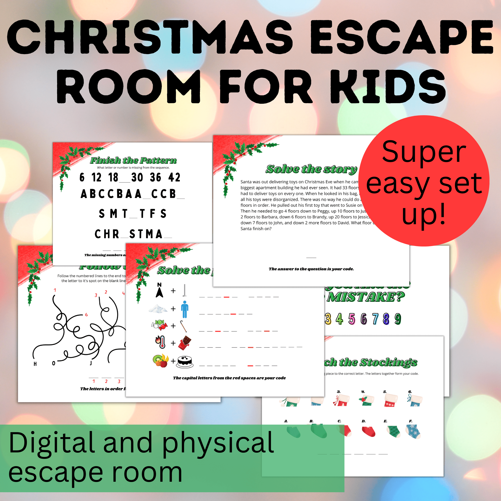 Christmas Game | Christmas Escape Room for Kids | Kids Games