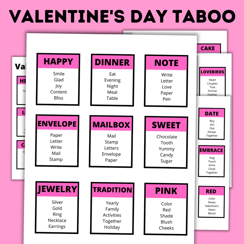 Valentine's Day Taboo for Kids | Kids Valentine's Day Game | Family Game