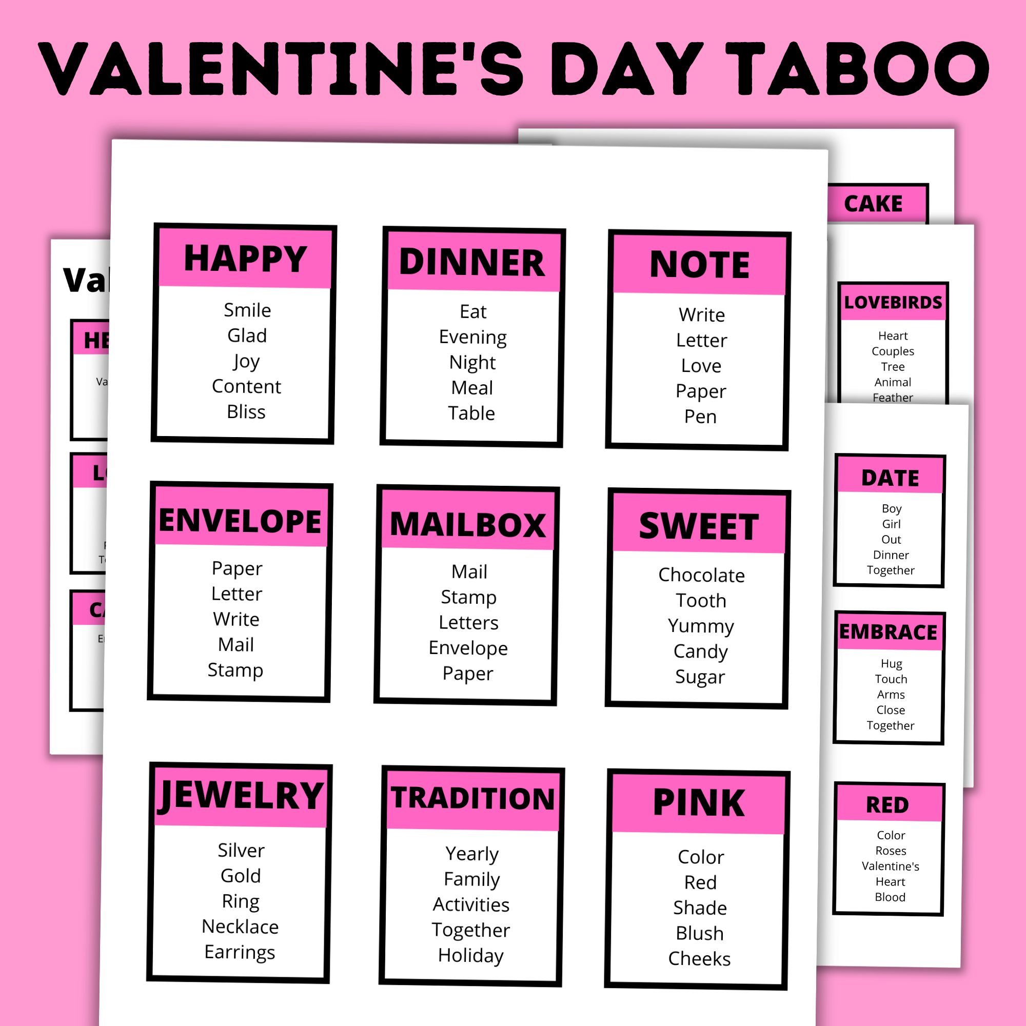 Valentine's Day Taboo for Kids | Kids Valentine's Day Game | Family Game