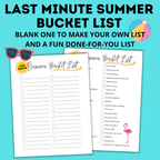 Last Minute Summer Bucket List for Kids | Summer Activities