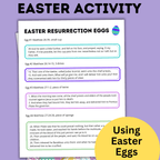 Easter Resurrection Eggs Template and Instructions | Easter Religious Eggs