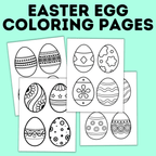 Easter Egg Coloring Pages | Easter Coloring Pages | Easter Activity | Easter Craft | Craft for Kids | Classroom Activity | Party Activity