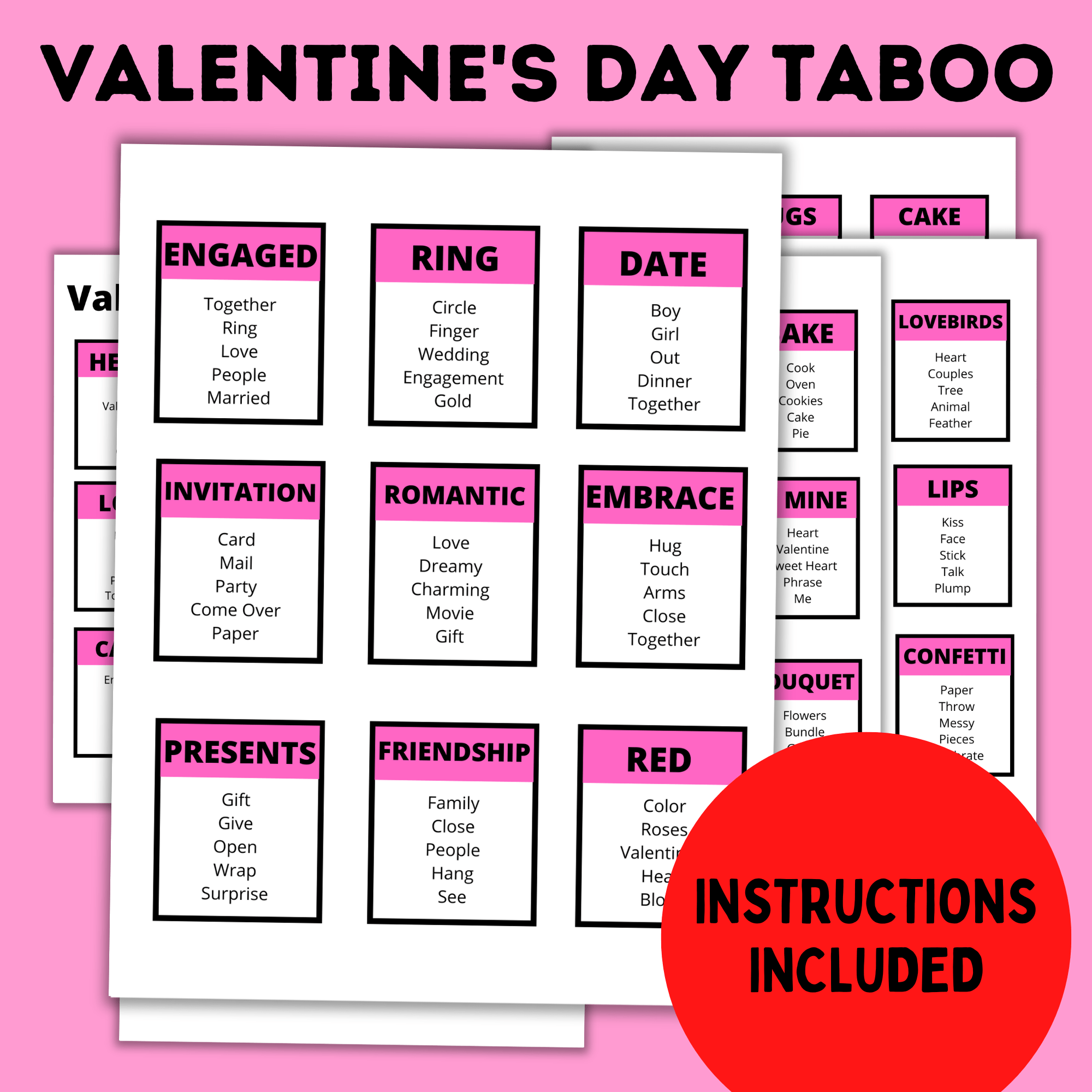 Valentine's Day Taboo for Kids | Kids Valentine's Day Game | Family Game