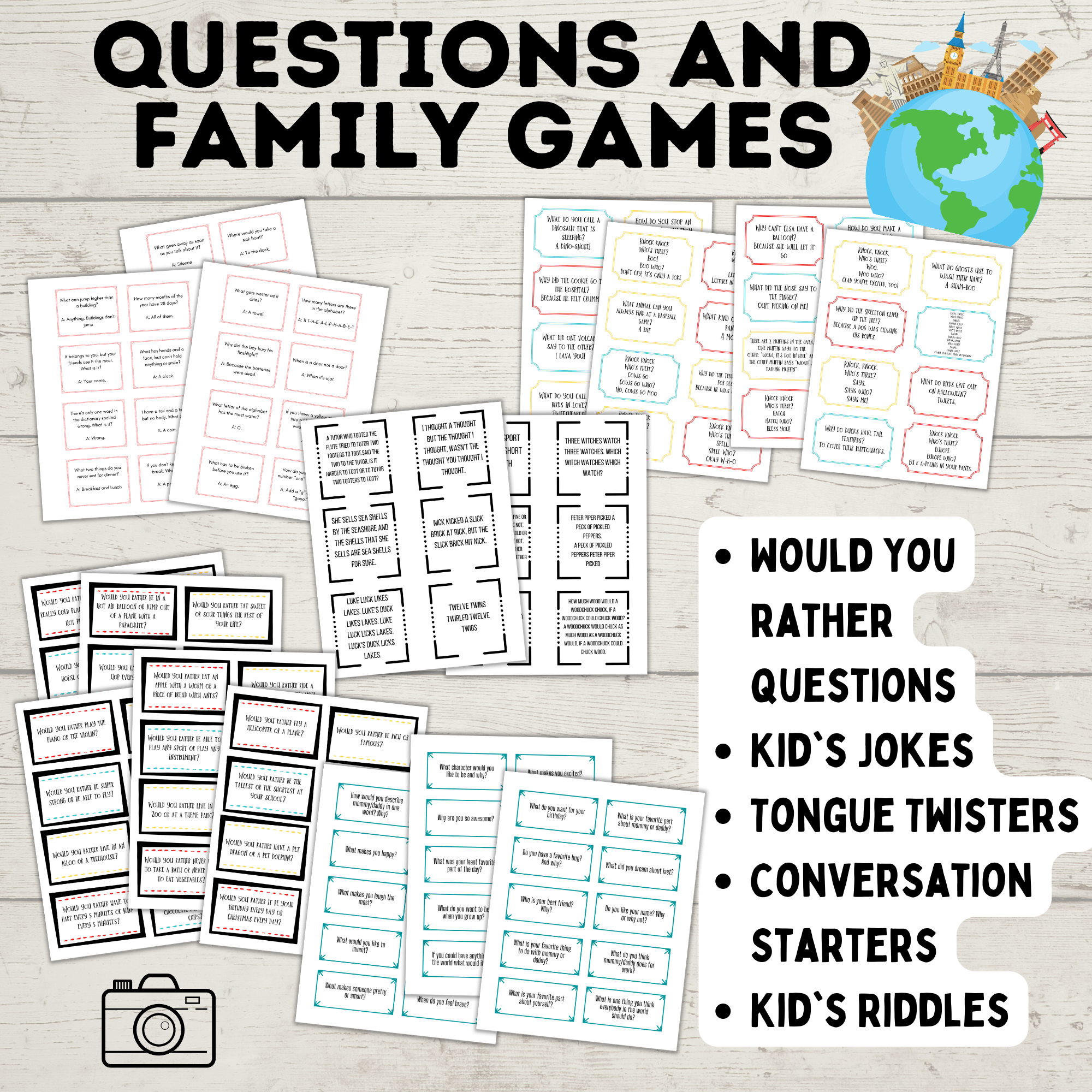 Ultimate Travel Bundle for Kids and Family | Travel Games | Travel Activities | Travel Printables | Family Travel | Kids Games