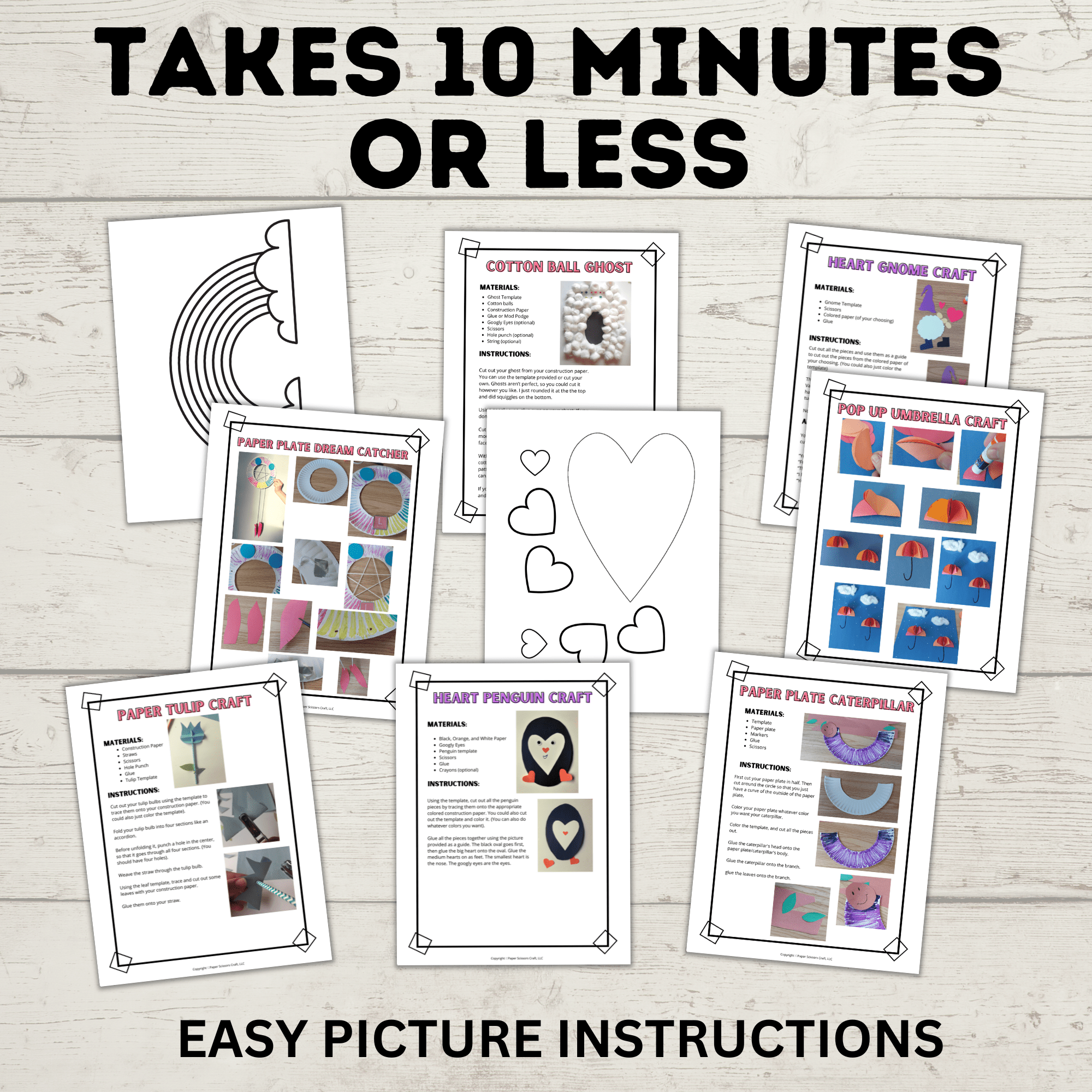 Quick Crafts for Kids | 21 Easy Crafts for Kids with No Mess