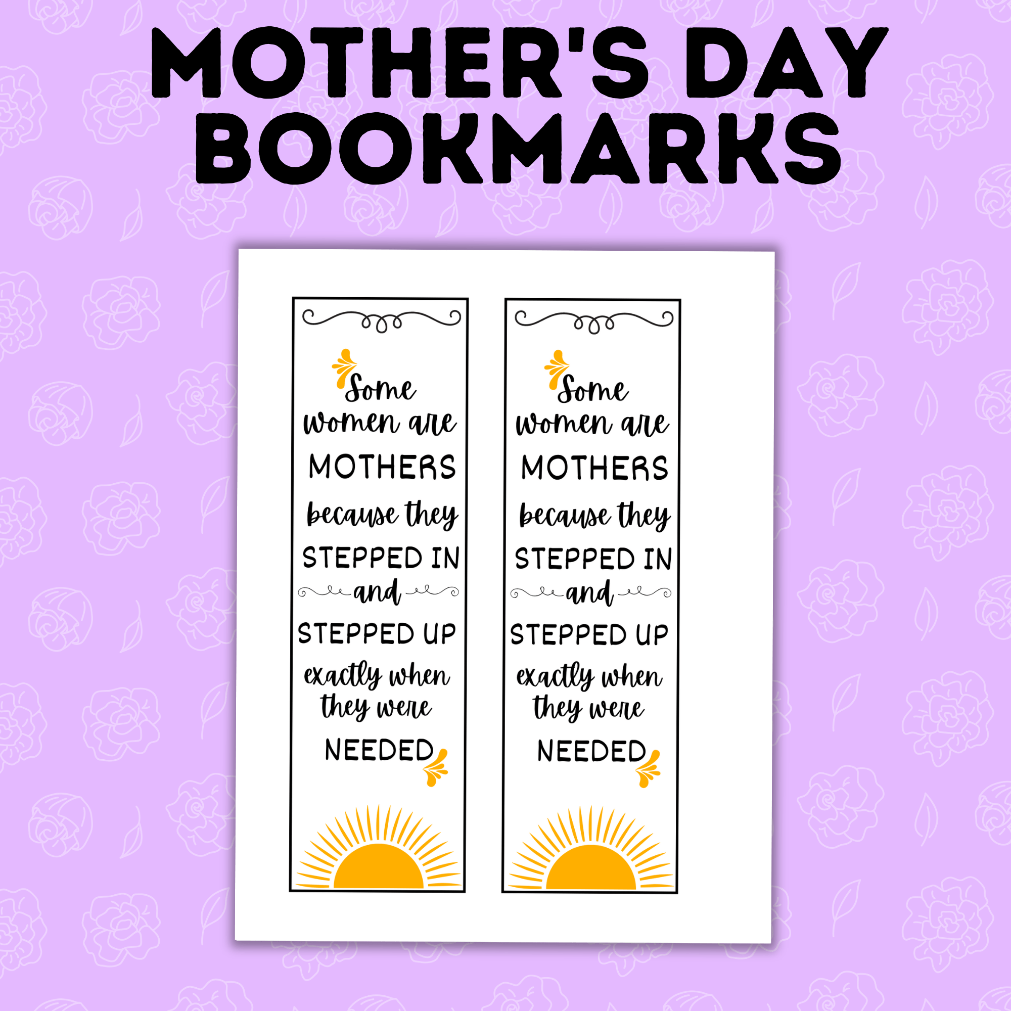 Meaningful Mother's Day Bookmarks | Gifts for Mom | Mother's Day Card