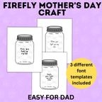 Firefly Craft | Mother's Day Craft