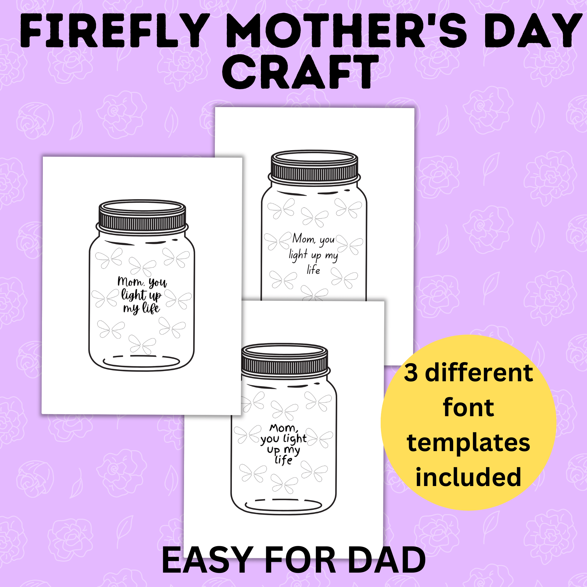 Firefly Craft | Mother's Day Craft