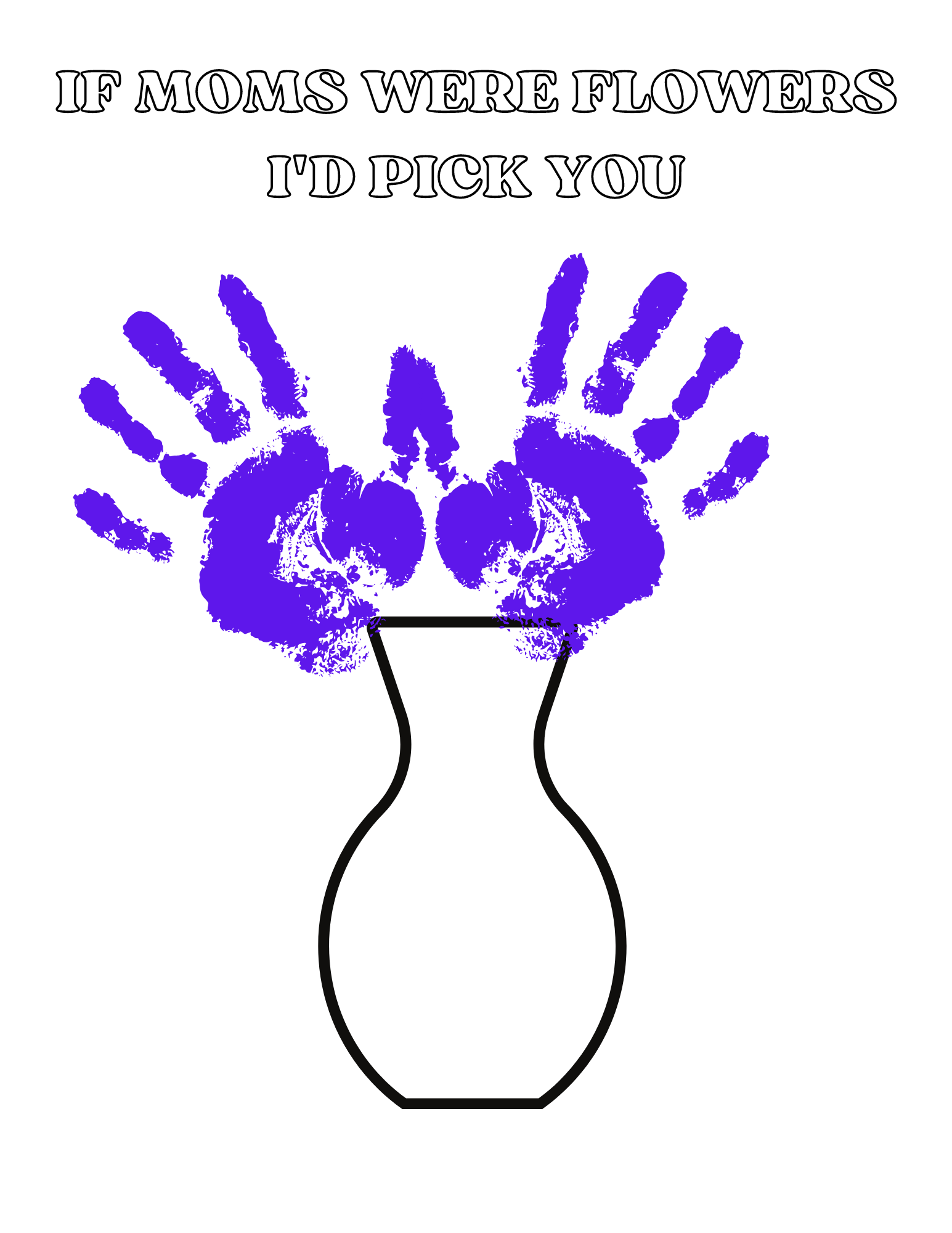 Mother's Day Handprint Craft for Kids