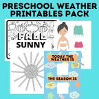 Preschool Weather Activities Printables Pack