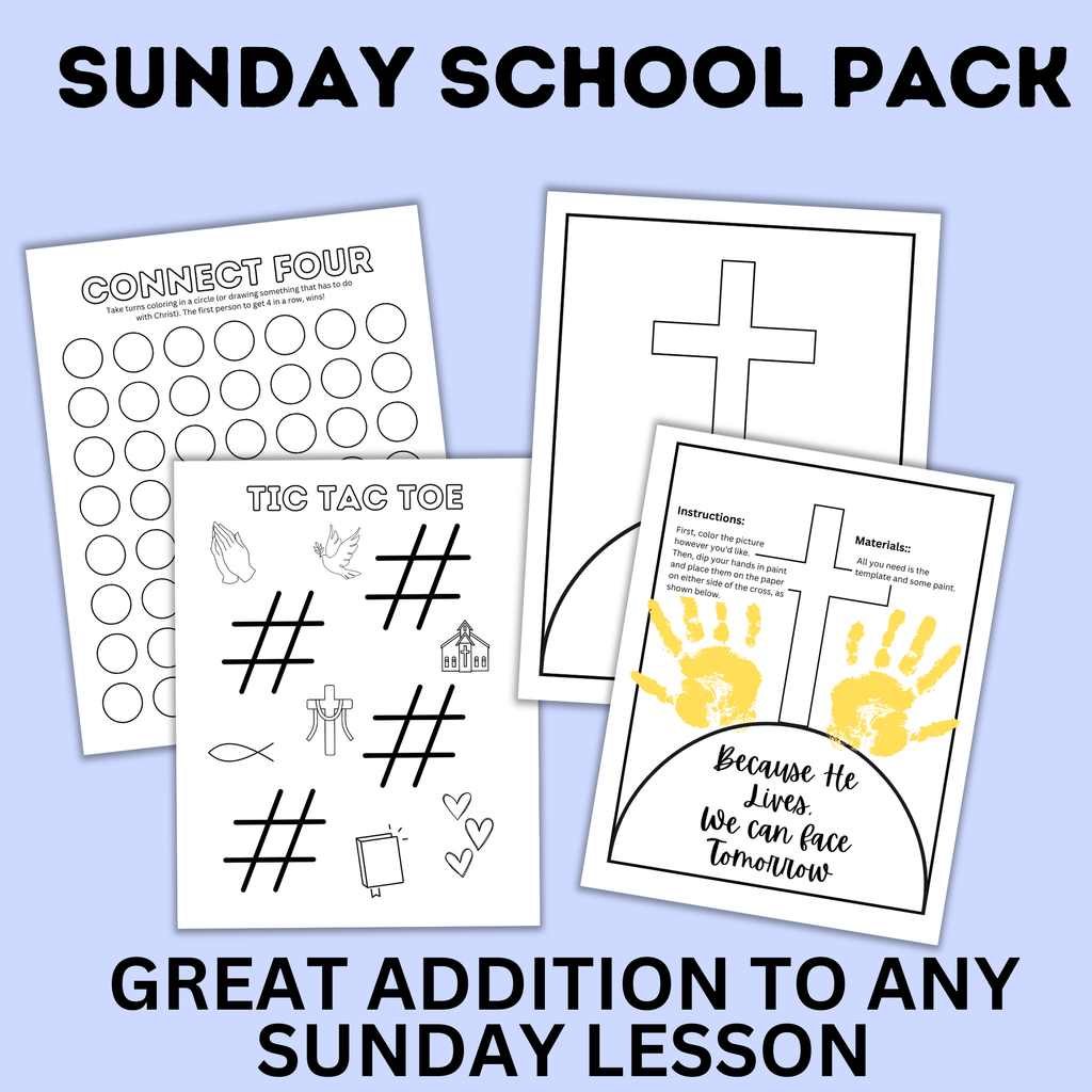 Cross Explorations Sunday School Activity Fun Pack | Sunday School Printables | Church Ac ...