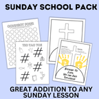 Sunday School Activity Fun Pack | Sunday School Printables | Church Activities